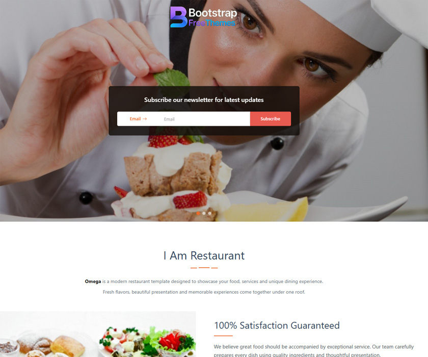 Restaurant Landing Page