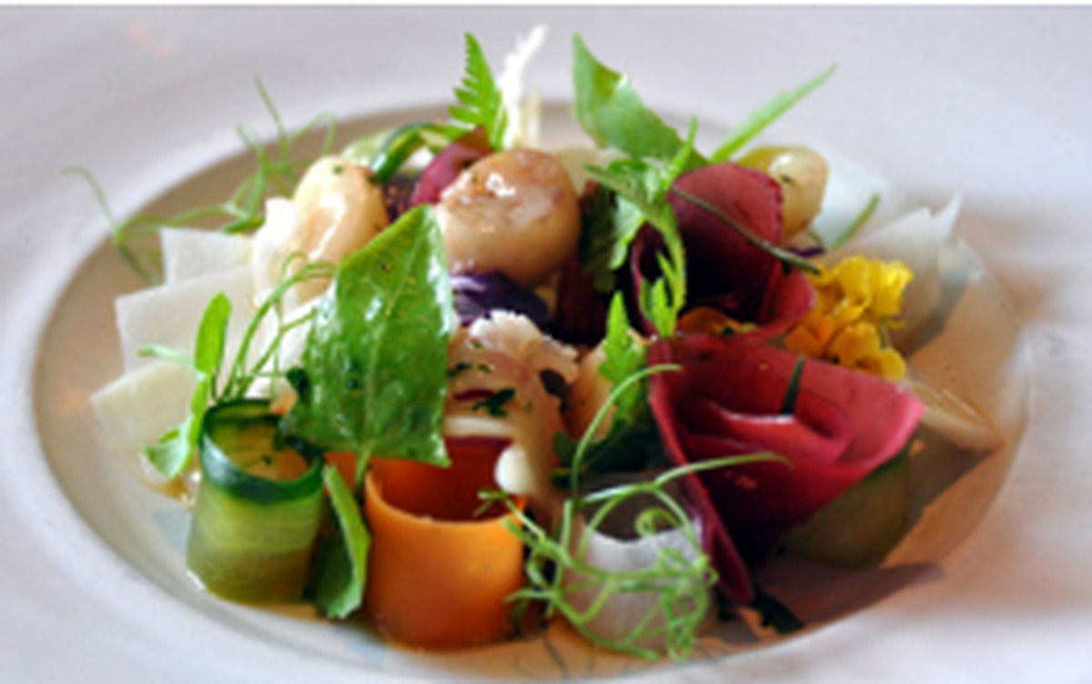 Fresh gourmet plate