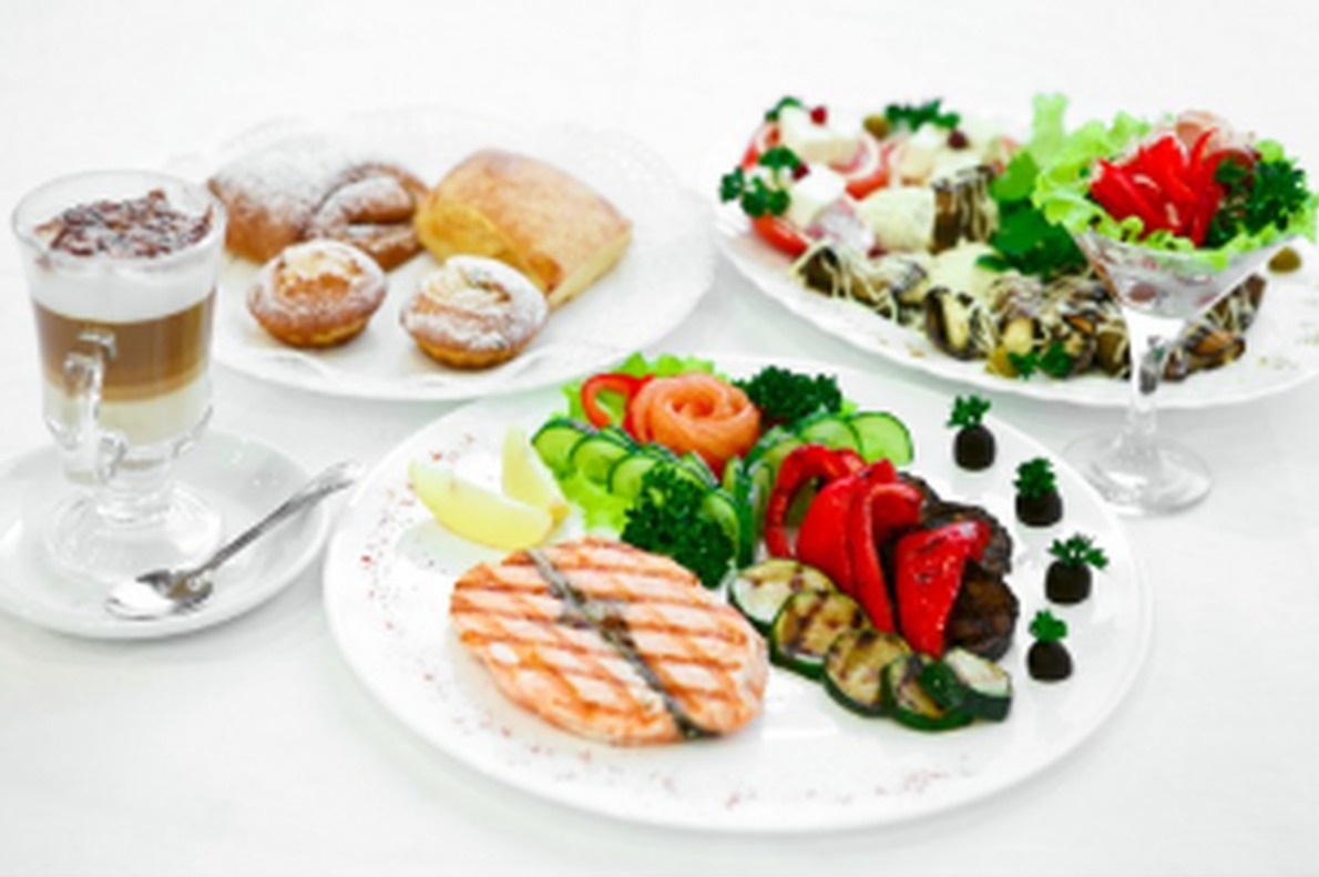 Fresh restaurant dishes